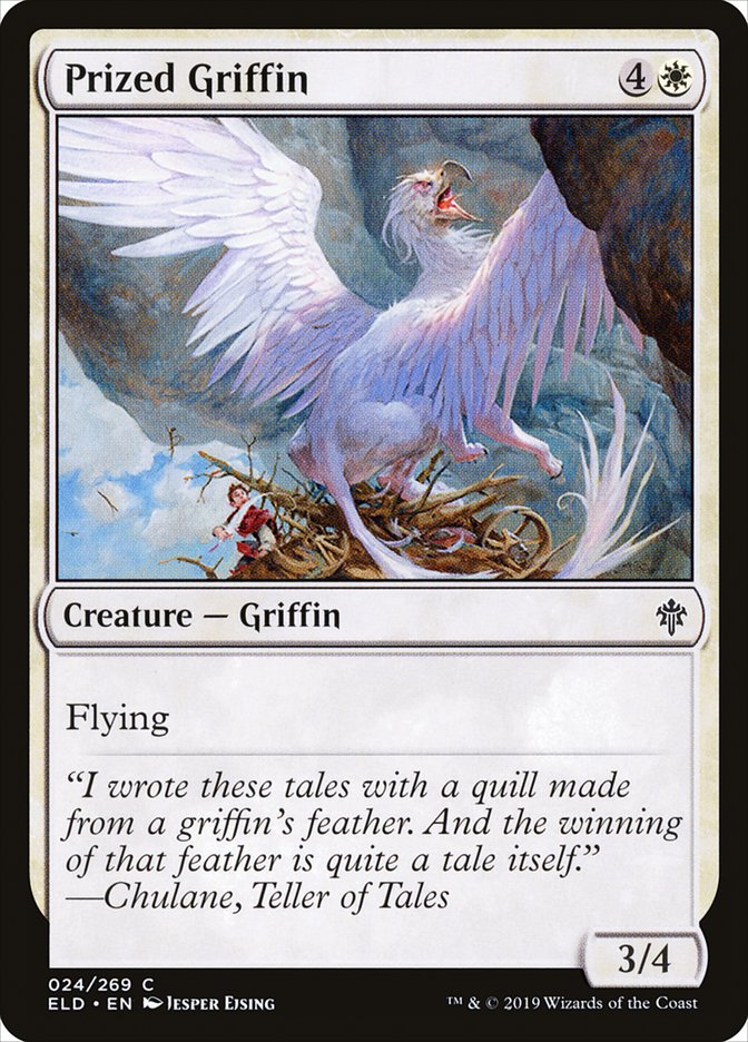 Prized Griffin [Throne of Eldraine] | Jomio and Rueliete's Cards and Comics