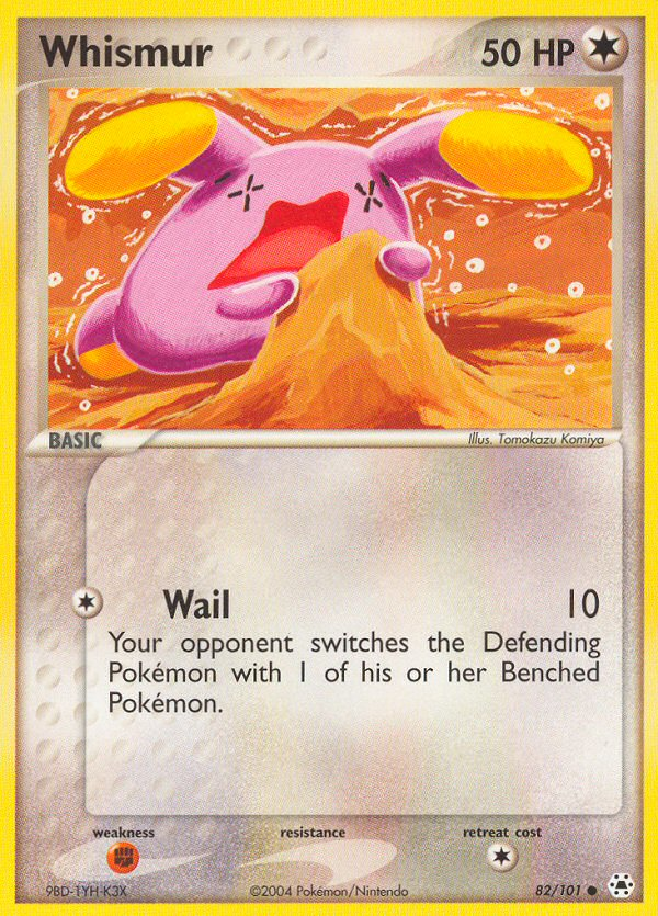 Whismur (82/101) [EX: Hidden Legends] | Jomio and Rueliete's Cards and Comics