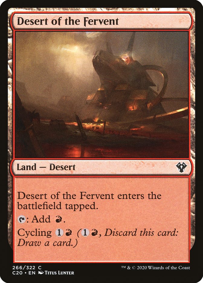 Desert of the Fervent [Commander 2020] | Jomio and Rueliete's Cards and Comics