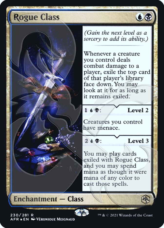 Rogue Class (Ampersand Promo) [Dungeons & Dragons: Adventures in the Forgotten Realms Promos] | Jomio and Rueliete's Cards and Comics