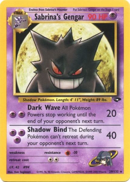 Sabrina's Gengar (29/132) [Gym Challenge Unlimited] | Jomio and Rueliete's Cards and Comics
