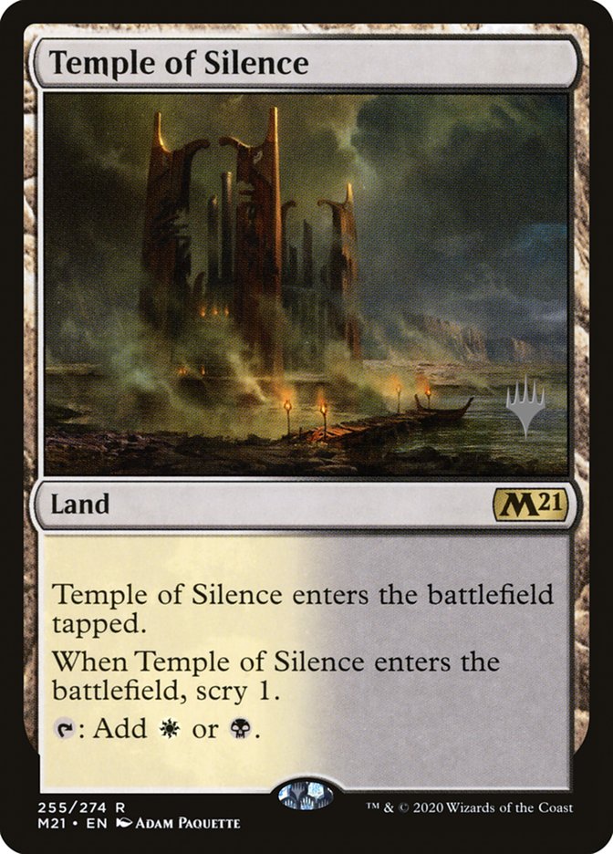 Temple of Silence (Promo Pack) [Core Set 2021 Promos] | Jomio and Rueliete's Cards and Comics