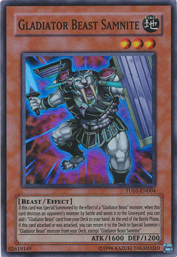 Gladiator Beast Samnite [TU01-EN004] Super Rare | Jomio and Rueliete's Cards and Comics