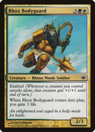 Rhox Bodyguard [Conflux] | Jomio and Rueliete's Cards and Comics