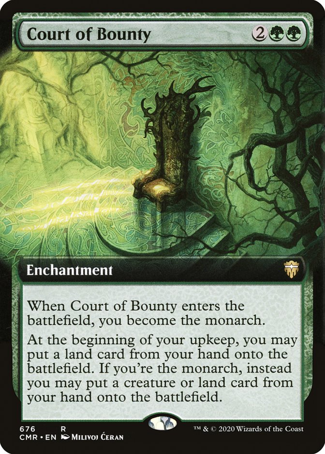 Court of Bounty (Extended Art) [Commander Legends] | Jomio and Rueliete's Cards and Comics
