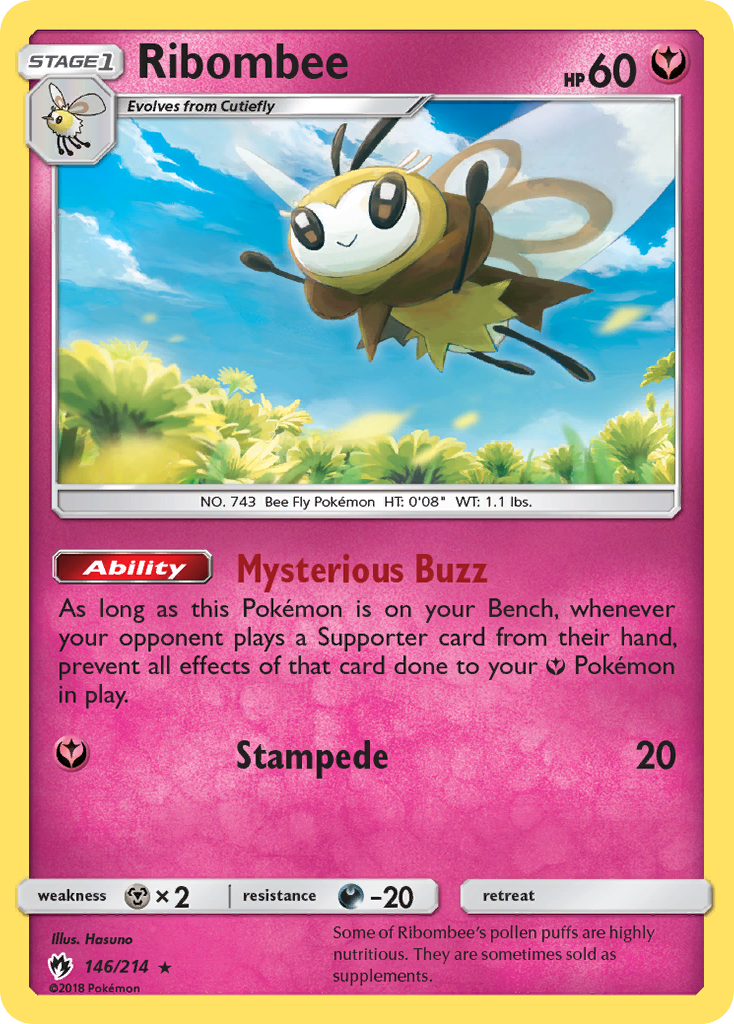 Ribombee (146/214) [Sun & Moon: Lost Thunder] | Jomio and Rueliete's Cards and Comics