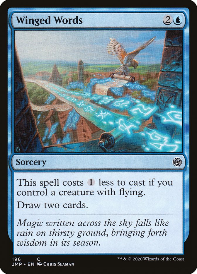 Winged Words [Jumpstart] | Jomio and Rueliete's Cards and Comics