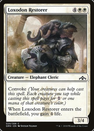 Loxodon Restorer [Guilds of Ravnica] | Jomio and Rueliete's Cards and Comics