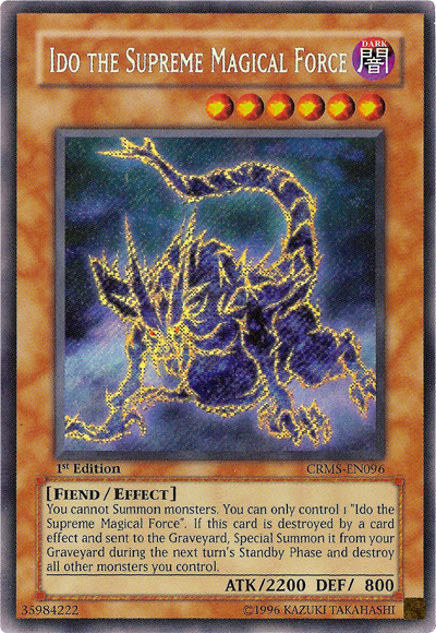 Ido the Supreme Magical Force [CRMS-EN096] Secret Rare | Jomio and Rueliete's Cards and Comics