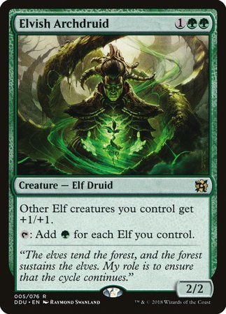Elvish Archdruid [Duel Decks: Elves vs. Inventors] | Jomio and Rueliete's Cards and Comics