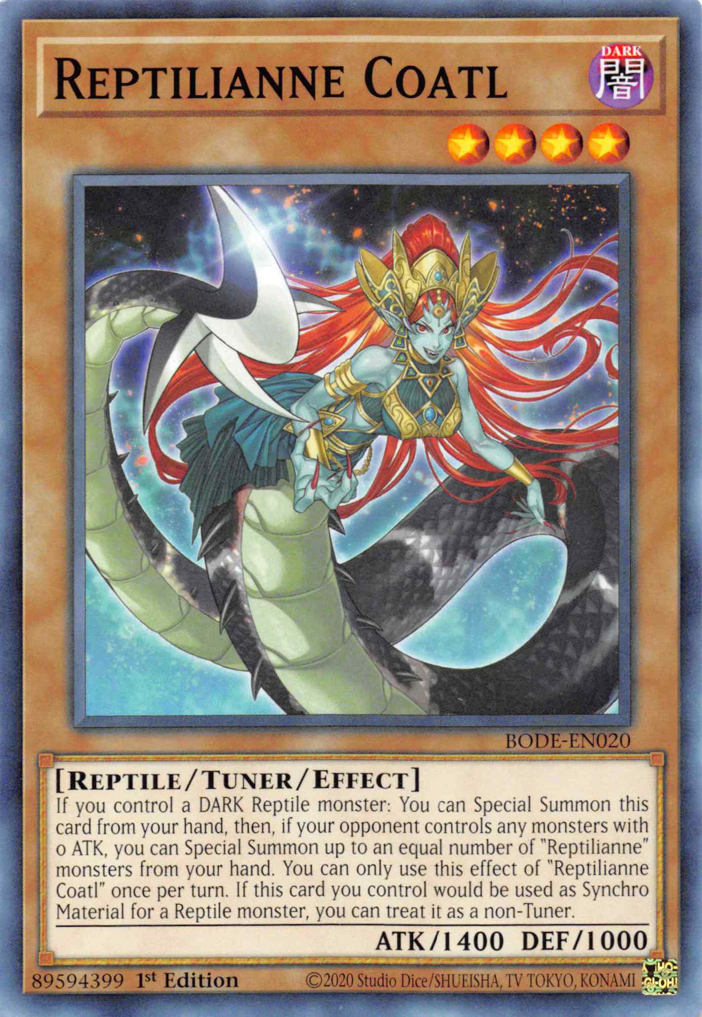 Reptilianne Coatl [BODE-EN020] Common | Jomio and Rueliete's Cards and Comics