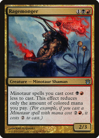 Ragemonger [Born of the Gods] | Jomio and Rueliete's Cards and Comics