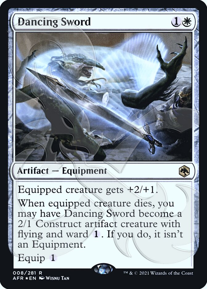 Dancing Sword (Ampersand Promo) [Dungeons & Dragons: Adventures in the Forgotten Realms Promos] | Jomio and Rueliete's Cards and Comics