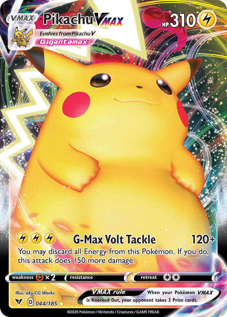 Pikachu VMAX (044/185) [Sword & Shield: Vivid Voltage] | Jomio and Rueliete's Cards and Comics
