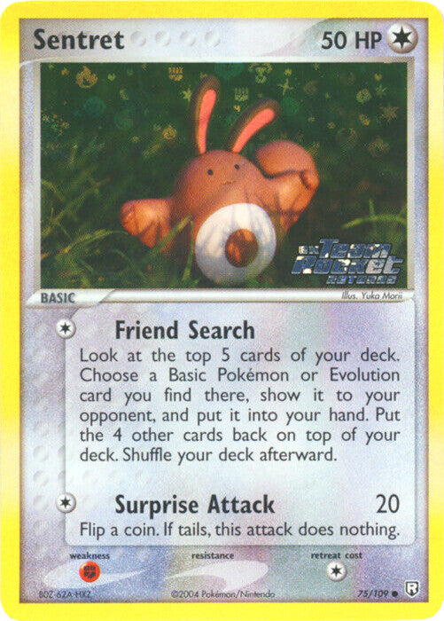 Sentret (75/109) (Stamped) [EX: Team Rocket Returns] | Jomio and Rueliete's Cards and Comics