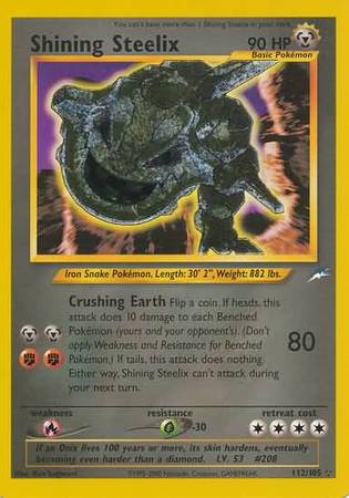 Shining Steelix (112/105) [Neo Destiny Unlimited] | Jomio and Rueliete's Cards and Comics