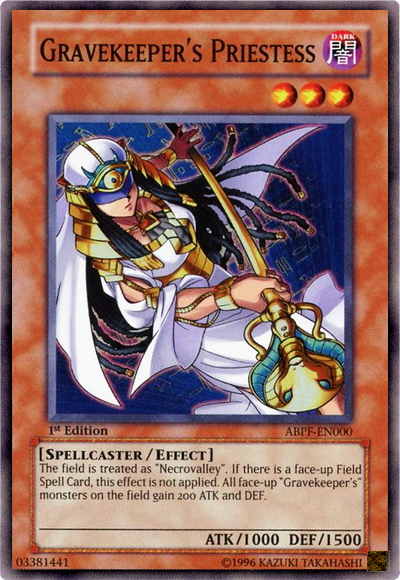 Gravekeeper's Priestess [ABPF-EN000] Super Rare | Jomio and Rueliete's Cards and Comics
