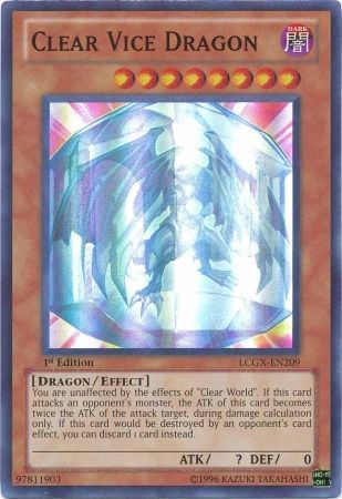 Clear Vice Dragon [LCGX-EN209] Super Rare | Jomio and Rueliete's Cards and Comics