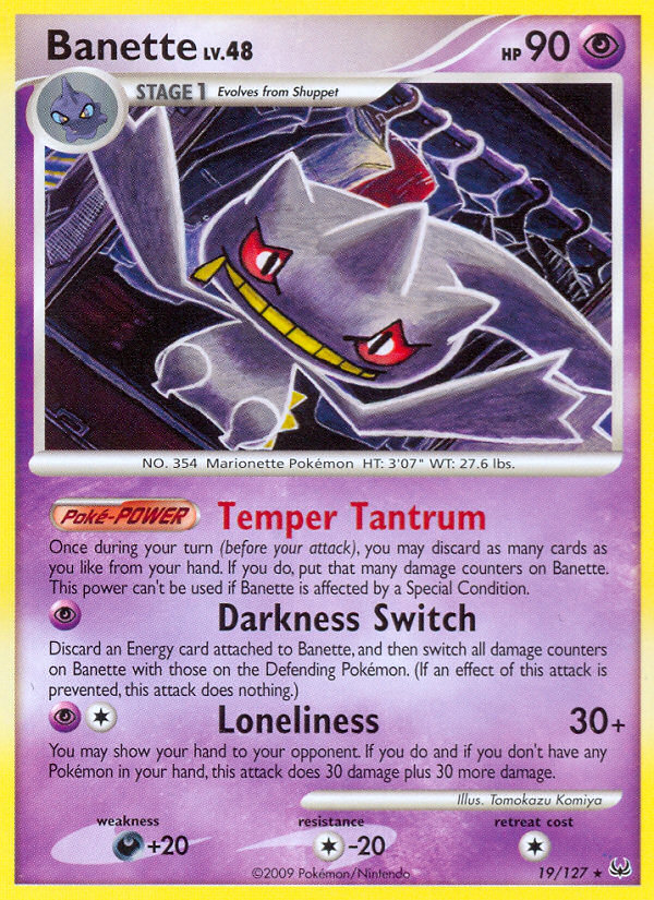 Banette (19/127) [Platinum: Base Set] | Jomio and Rueliete's Cards and Comics