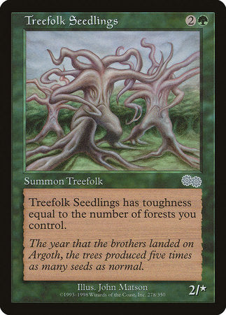 Treefolk Seedlings [Urza's Saga] | Jomio and Rueliete's Cards and Comics