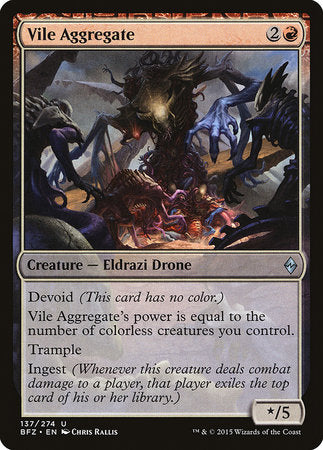 Vile Aggregate [Battle for Zendikar] | Jomio and Rueliete's Cards and Comics