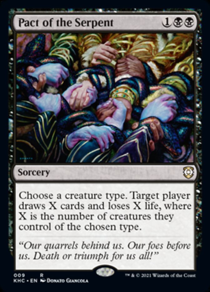 Pact of the Serpent [Kaldheim Commander] | Jomio and Rueliete's Cards and Comics