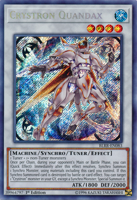 Crystron Quandax [BLRR-EN083] Secret Rare | Jomio and Rueliete's Cards and Comics