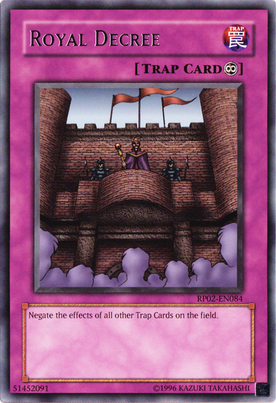 Royal Decree [RP02-EN084] Rare | Jomio and Rueliete's Cards and Comics