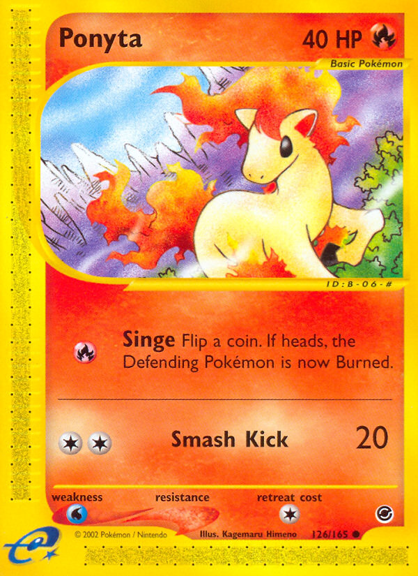 Ponyta (126/165) [Expedition: Base Set] | Jomio and Rueliete's Cards and Comics