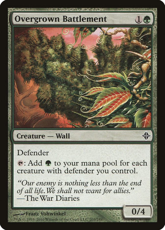 Overgrown Battlement [Rise of the Eldrazi] | Jomio and Rueliete's Cards and Comics
