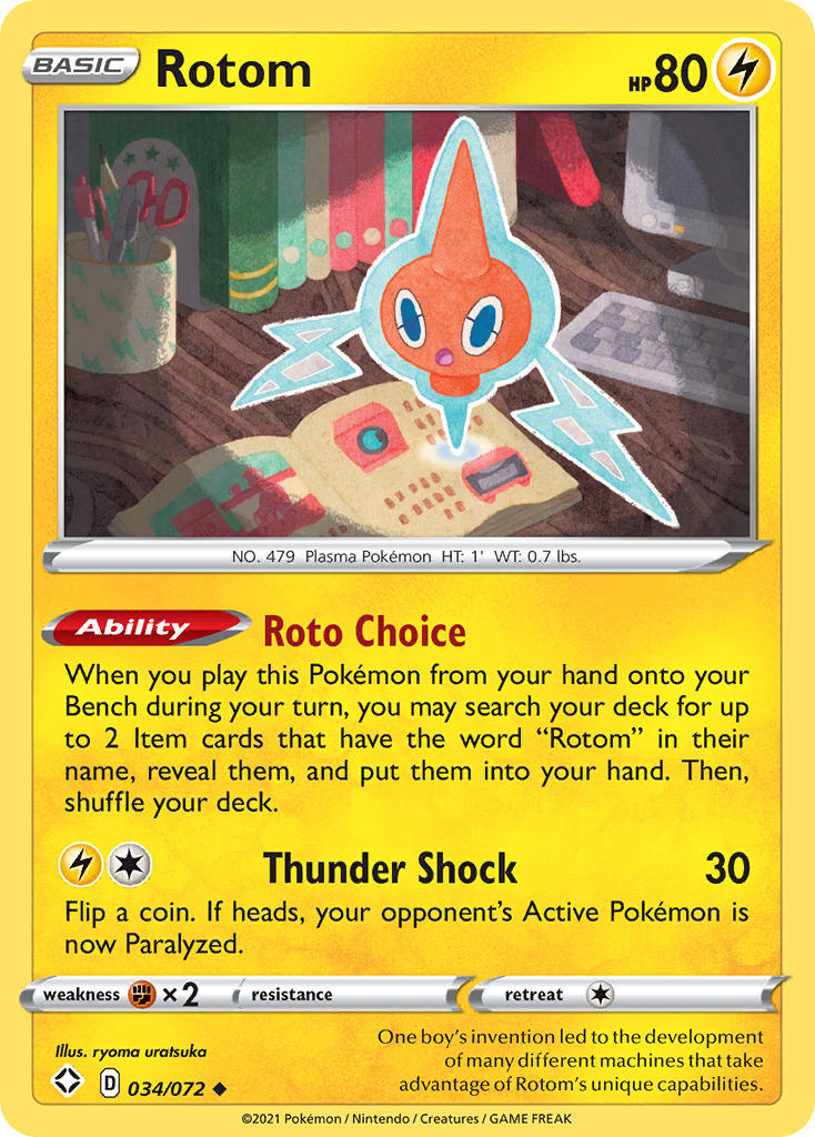 Rotom (034/072) [Sword & Shield: Shining Fates] | Jomio and Rueliete's Cards and Comics