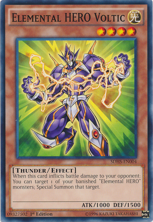 Elemental HERO Voltic [SDHS-EN004] Common | Jomio and Rueliete's Cards and Comics