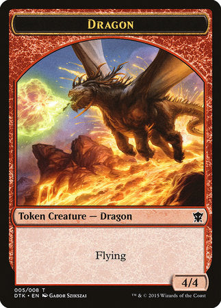 Dragon Token [Dragons of Tarkir Tokens] | Jomio and Rueliete's Cards and Comics