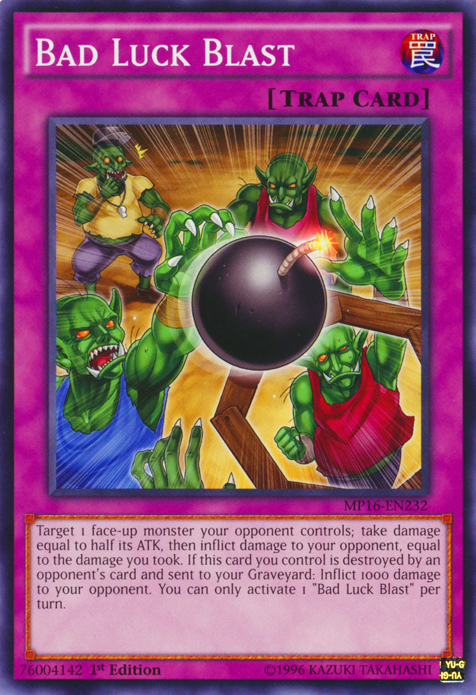 Bad Luck Blast [MP16-EN232] Common | Jomio and Rueliete's Cards and Comics