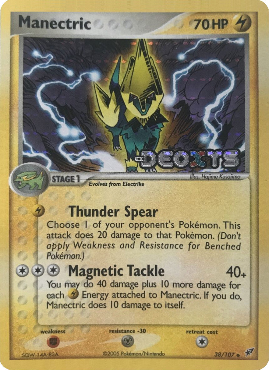 Manectric (38/107) (Stamped) [EX: Deoxys] | Jomio and Rueliete's Cards and Comics