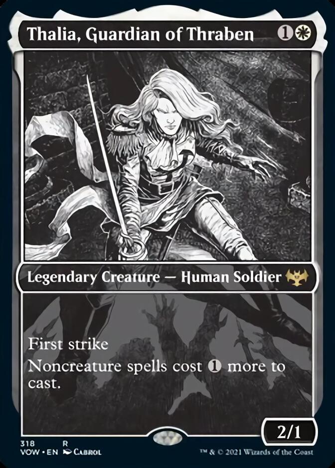 Thalia, Guardian of Thraben (Showcase Eternal Night) [Innistrad: Crimson Vow] | Jomio and Rueliete's Cards and Comics