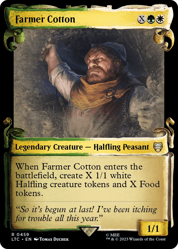 Farmer Cotton [The Lord of the Rings: Tales of Middle-Earth Commander Showcase Scrolls] | Jomio and Rueliete's Cards and Comics