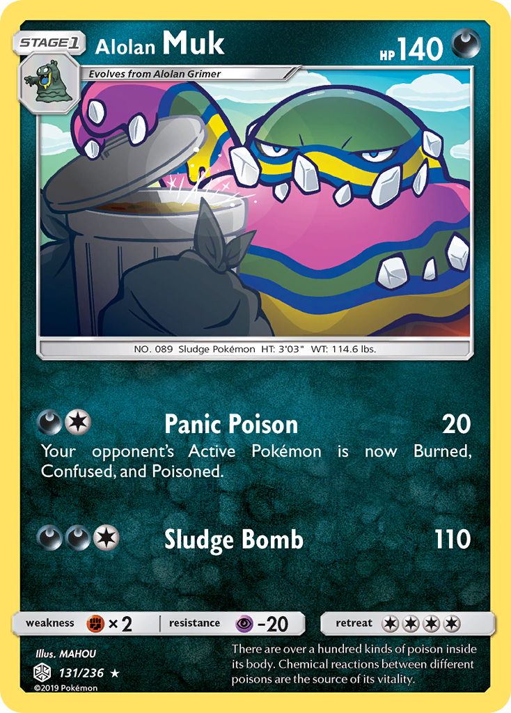 Alolan Muk (131/236) [Sun & Moon: Cosmic Eclipse] | Jomio and Rueliete's Cards and Comics