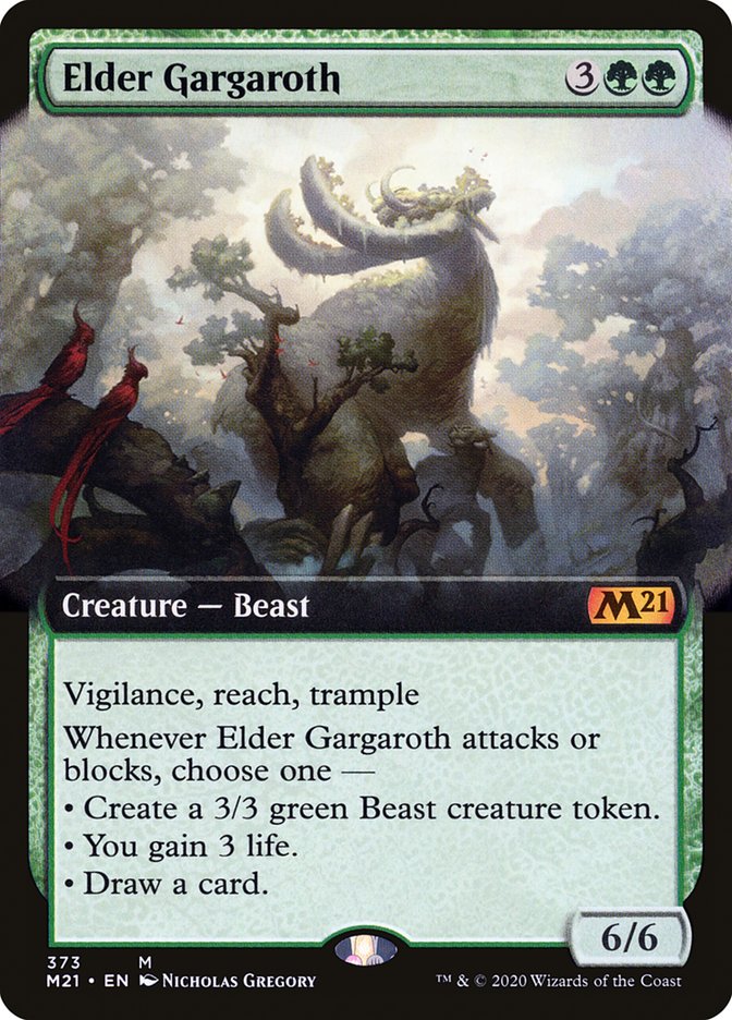 Elder Gargaroth (Extended Art) [Core Set 2021] | Jomio and Rueliete's Cards and Comics