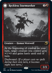 Reckless Stormseeker // Storm-Charged Slasher [Innistrad: Double Feature] | Jomio and Rueliete's Cards and Comics