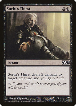 Sorin's Thirst [Magic 2012] | Jomio and Rueliete's Cards and Comics
