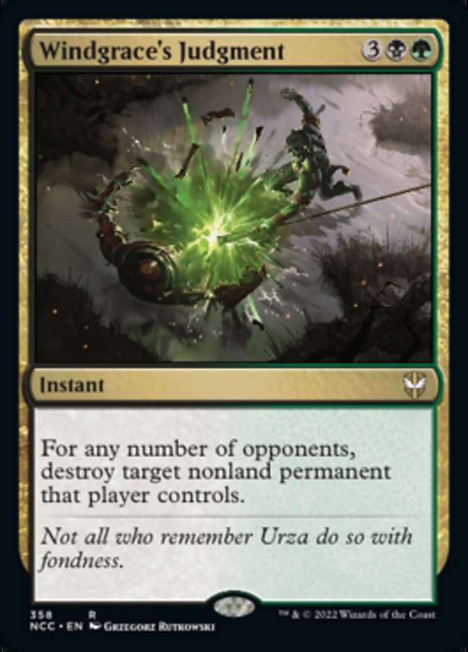 Windgrace's Judgment [Streets of New Capenna Commander] | Jomio and Rueliete's Cards and Comics