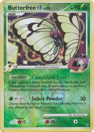 Butterfree FB LV.50 (17/147) (League Promo) [Platinum: Supreme Victors] | Jomio and Rueliete's Cards and Comics