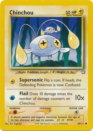 Chinchou (55/111) [Neo Genesis Unlimited] | Jomio and Rueliete's Cards and Comics