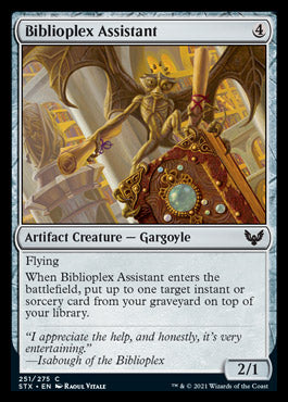 Biblioplex Assistant [Strixhaven: School of Mages] | Jomio and Rueliete's Cards and Comics