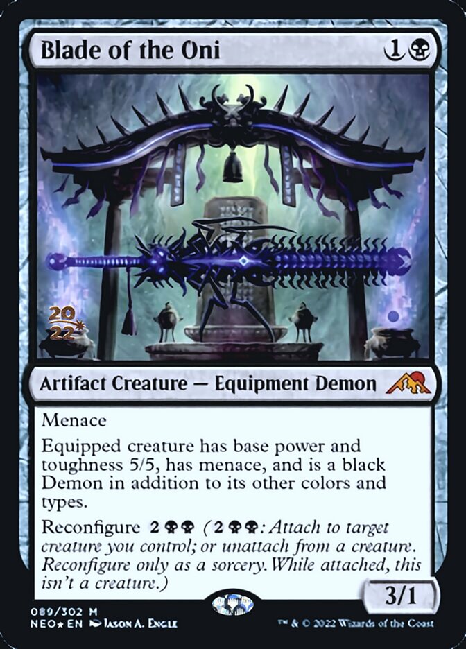 Blade of the Oni [Kamigawa: Neon Dynasty Prerelease Promos] | Jomio and Rueliete's Cards and Comics