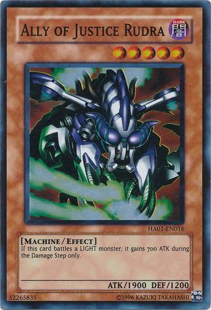 Ally of Justice Rudra [HA01-EN016] Super Rare | Jomio and Rueliete's Cards and Comics