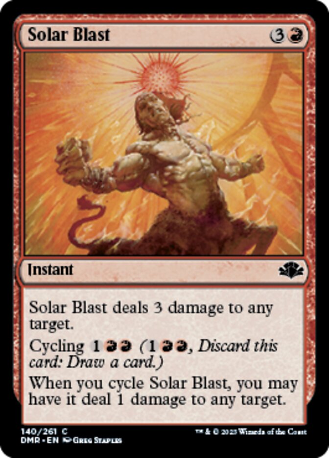 Solar Blast [Dominaria Remastered] | Jomio and Rueliete's Cards and Comics