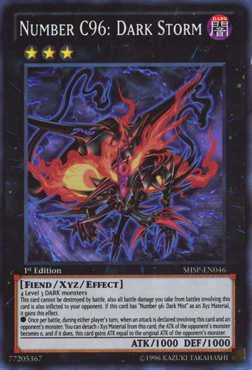 Number C96: Dark Storm [SHSP-EN046] Super Rare | Jomio and Rueliete's Cards and Comics
