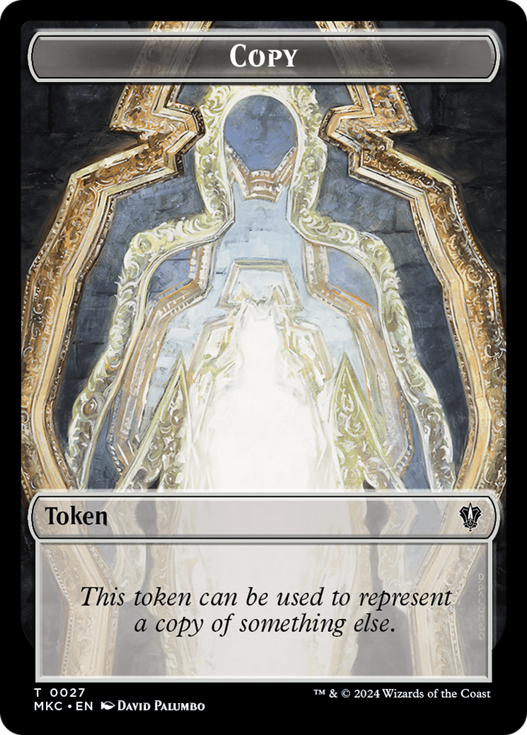 Copy // Zombie Double-Sided Token [Murders at Karlov Manor Commander Tokens] | Jomio and Rueliete's Cards and Comics